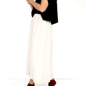 ♥️ELIZABETH SUZANN 100% LINEN MAXI SKIRT